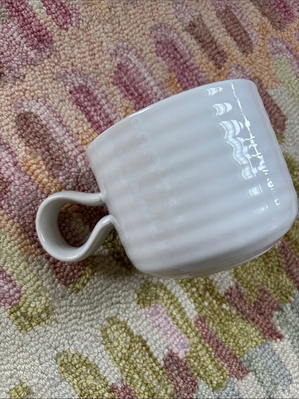 Crate&Barrel Camilla Engdahl ELSA Mug rare discontinued EUC ribbed ceramic